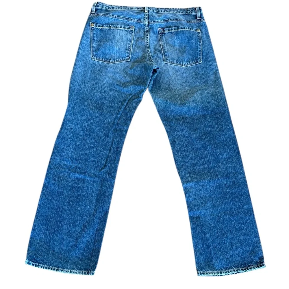J. Crew Vintage 2006 Slouch Faded Indigo Wash‎ Buttonfly Blue Jeans Size 34